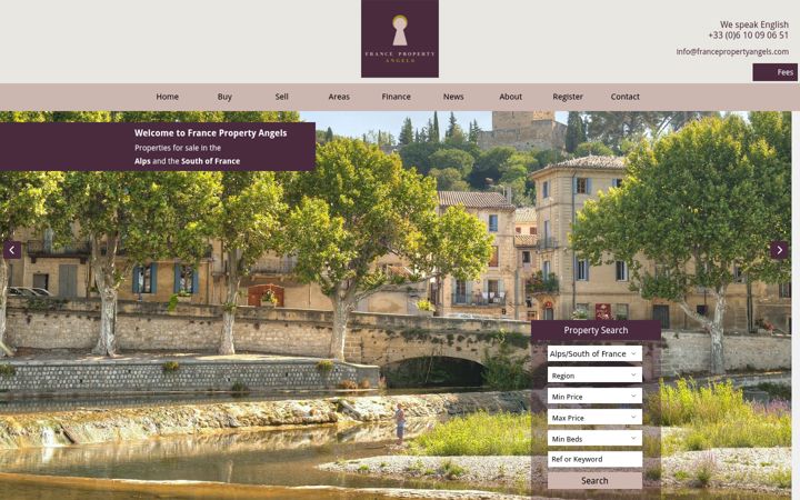 Screenshot of francepropertyangels.com
