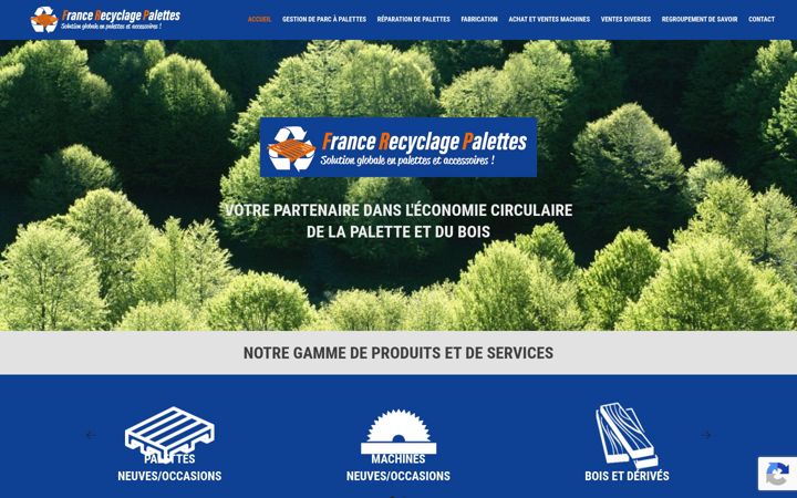 Screenshot of francerecyclagepalettes.com