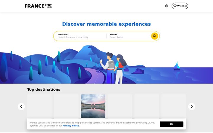 Screenshot of francerent.com