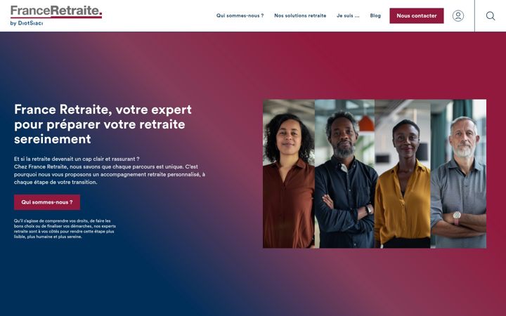 Screenshot of franceretraite.fr