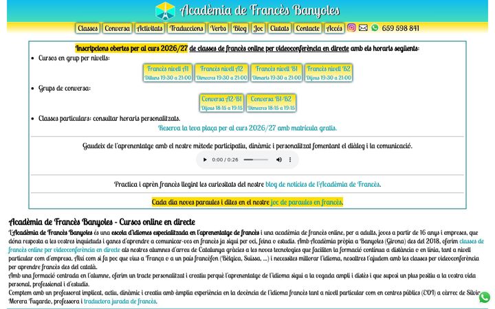 Screenshot of francesbanyoles.com