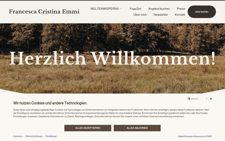 Screenshot of francesca-emmi.de
