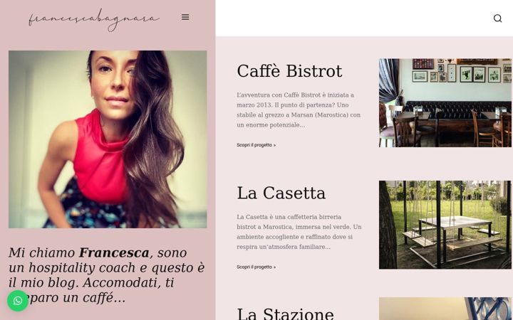 Screenshot of francescabagnara.it
