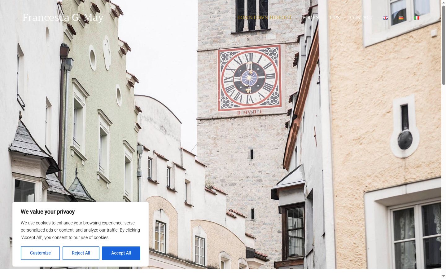 Screenshot tal-banner tal-kunsens muri qabel kwalunkwe interazzjoni