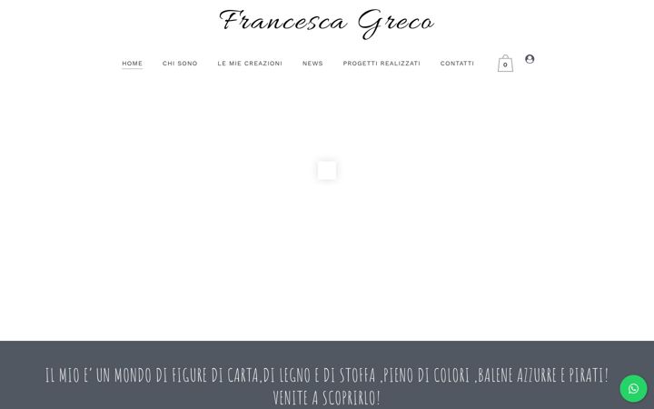 Screenshot of francescagreco.com