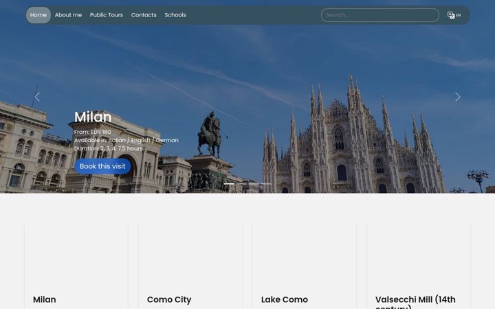 Screenshot of francescaguide.ch