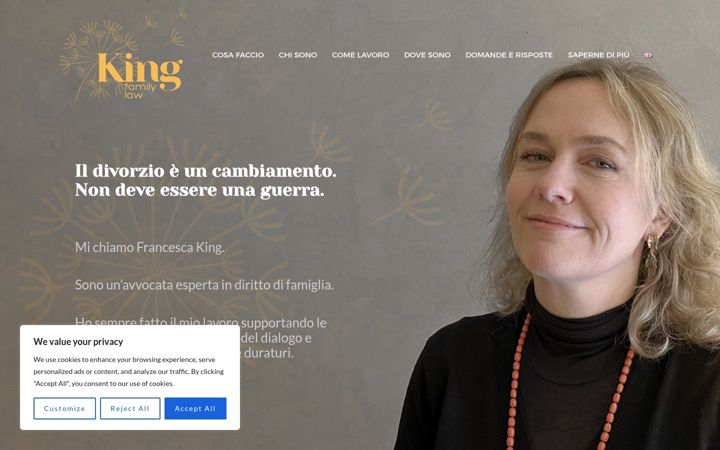 Zrzut ekranu francescaking.it