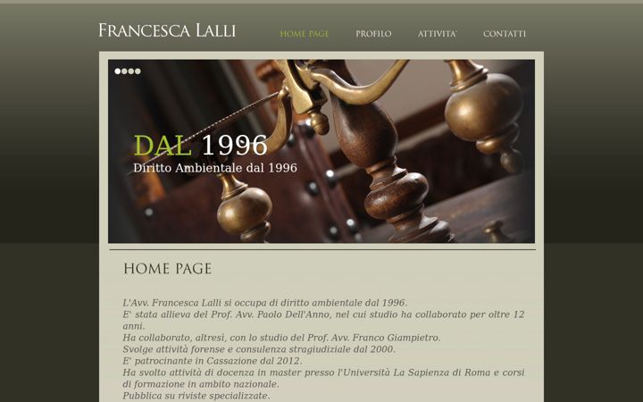 Screenshot ta' francescalalli.it