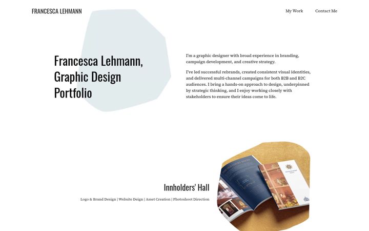 Screenshot of francescalehmann.com