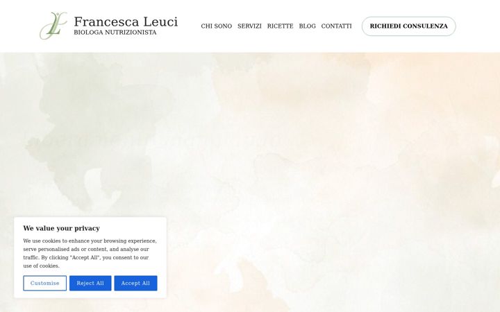 Screenshot of francescaleuci.com