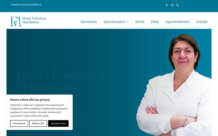 Screenshot of francescamandolfino.it