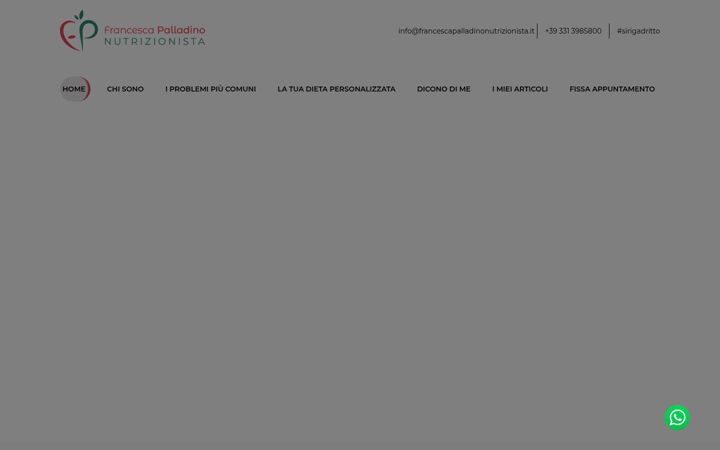 Zrzut ekranu francescapalladinonutrizionista.it