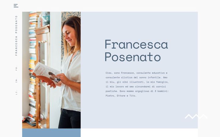 Screenshot of francescaposenato.com