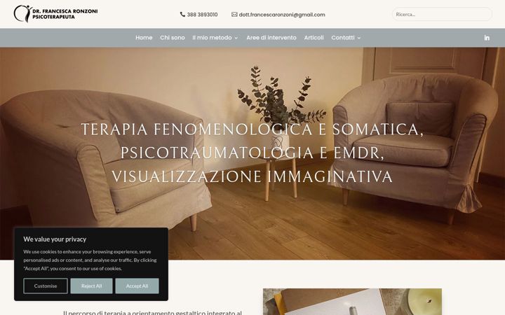 Screenshot of francescaronzoni.com