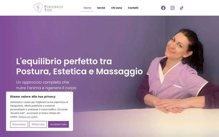 Posnetek zaslona francescatorti.it