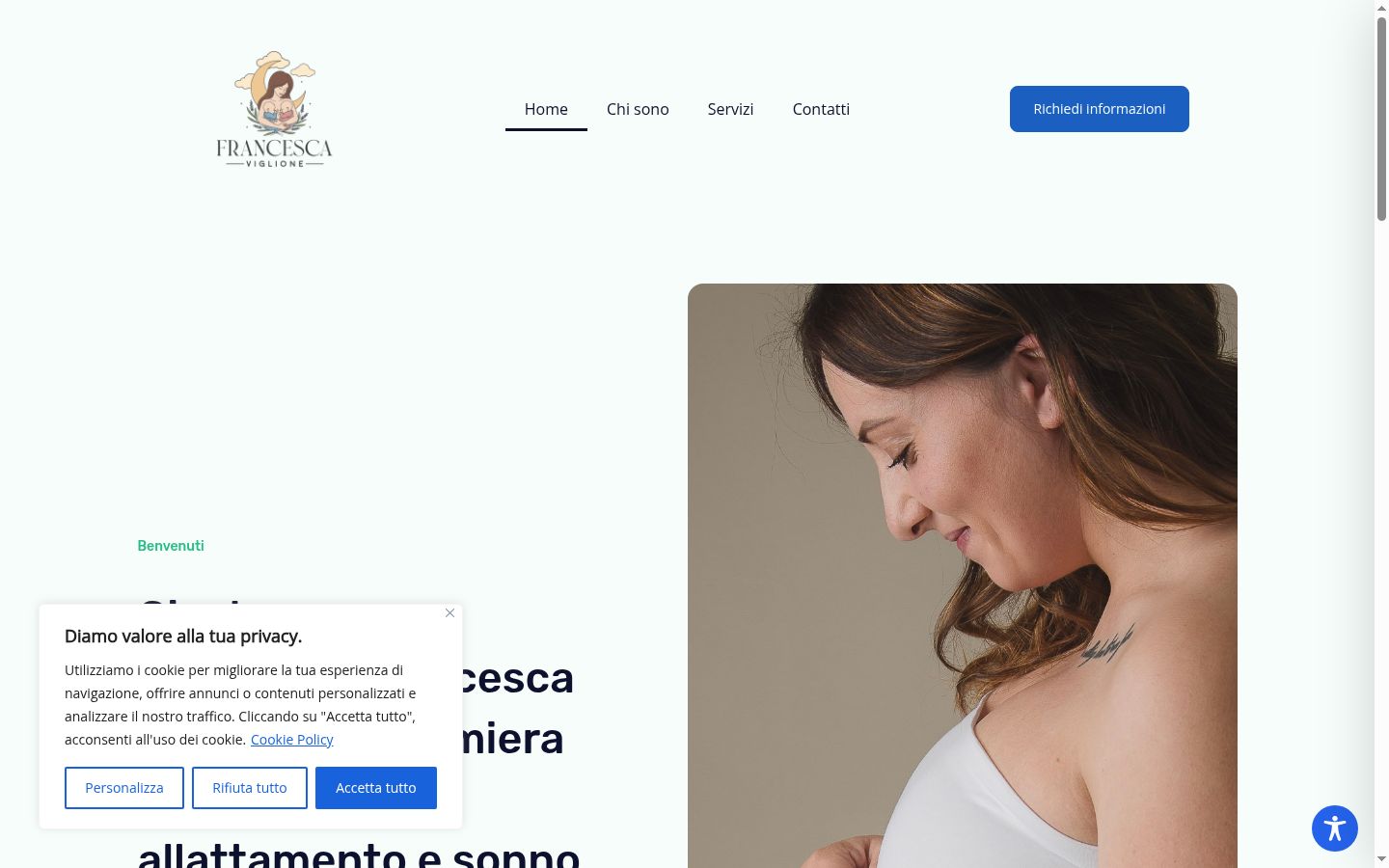 Zrzut ekranu banera zgody wyświetlanego przed jakąkolwiek interakcją