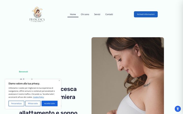 Posnetek zaslona francescaviglione.it