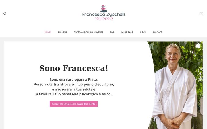 Screenshot of francescazucchelli-naturopata.com