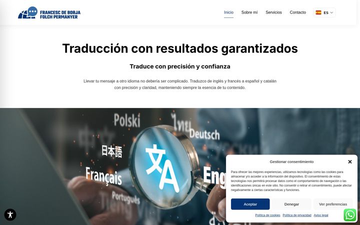 Screenshot of francescdeborja.com