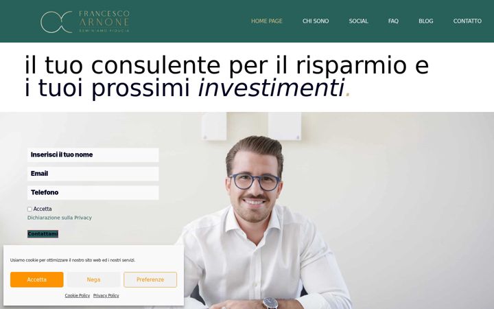 Posnetek zaslona francescoarnone.it