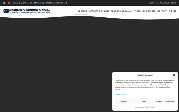 Screenshot of francescobaittiner.it