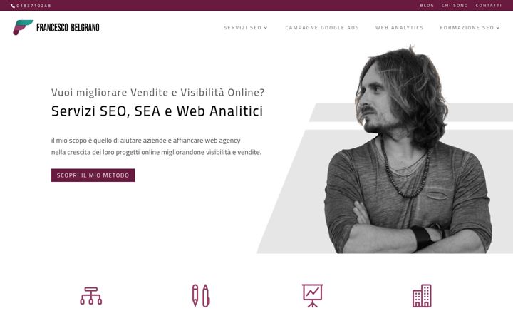 Screenshot of francescobelgrano.it