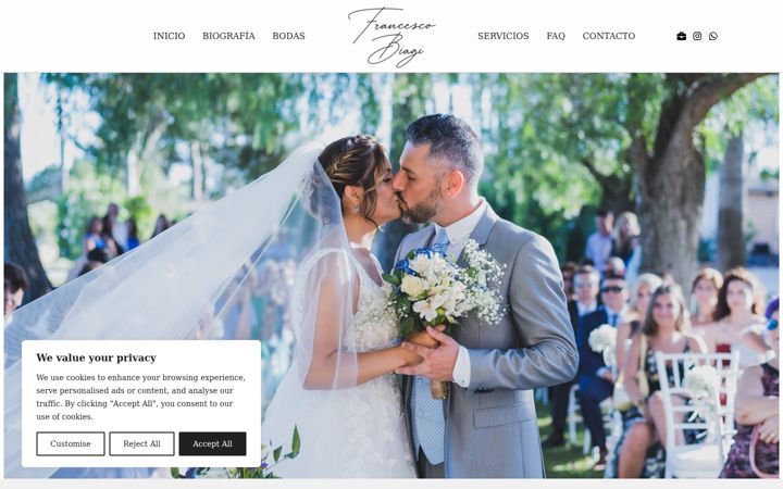 Screenshot of francescobiagi.com