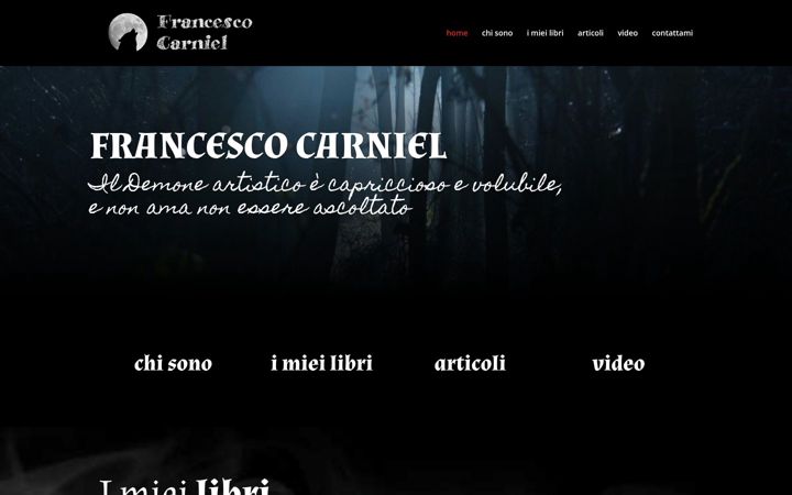Screenshot di francescocarniel.it