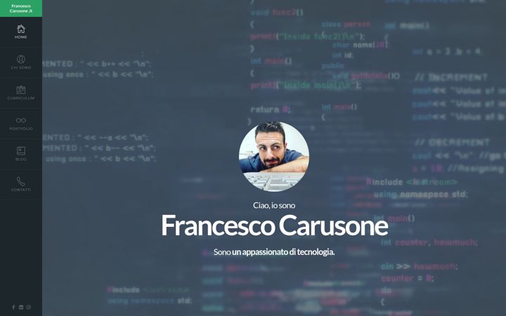 Screenshot of francescocarusone.it