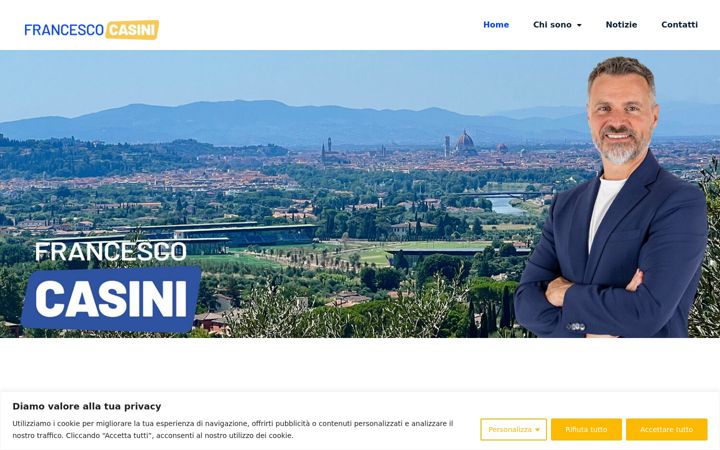 Screenshot di francescocasini.it