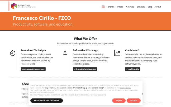 Screenshot of francescocirillo.com