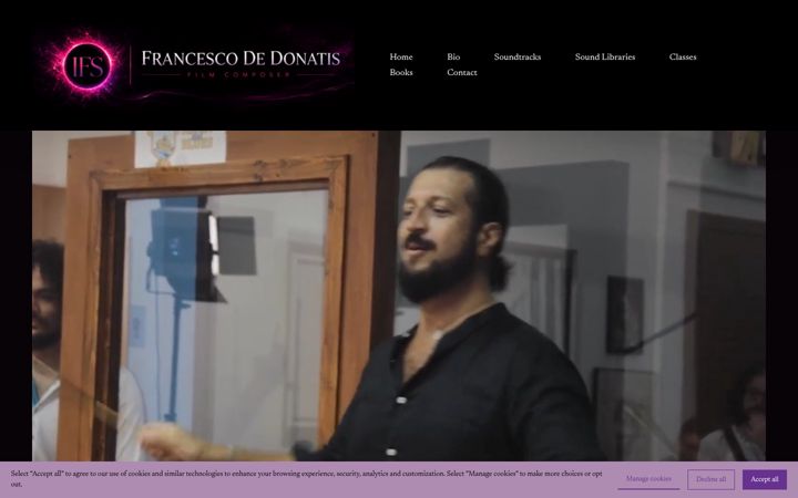 Screenshot of francescodedonatis.com