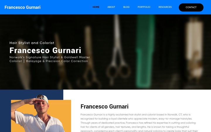 Screenshot of francescogurnari.com