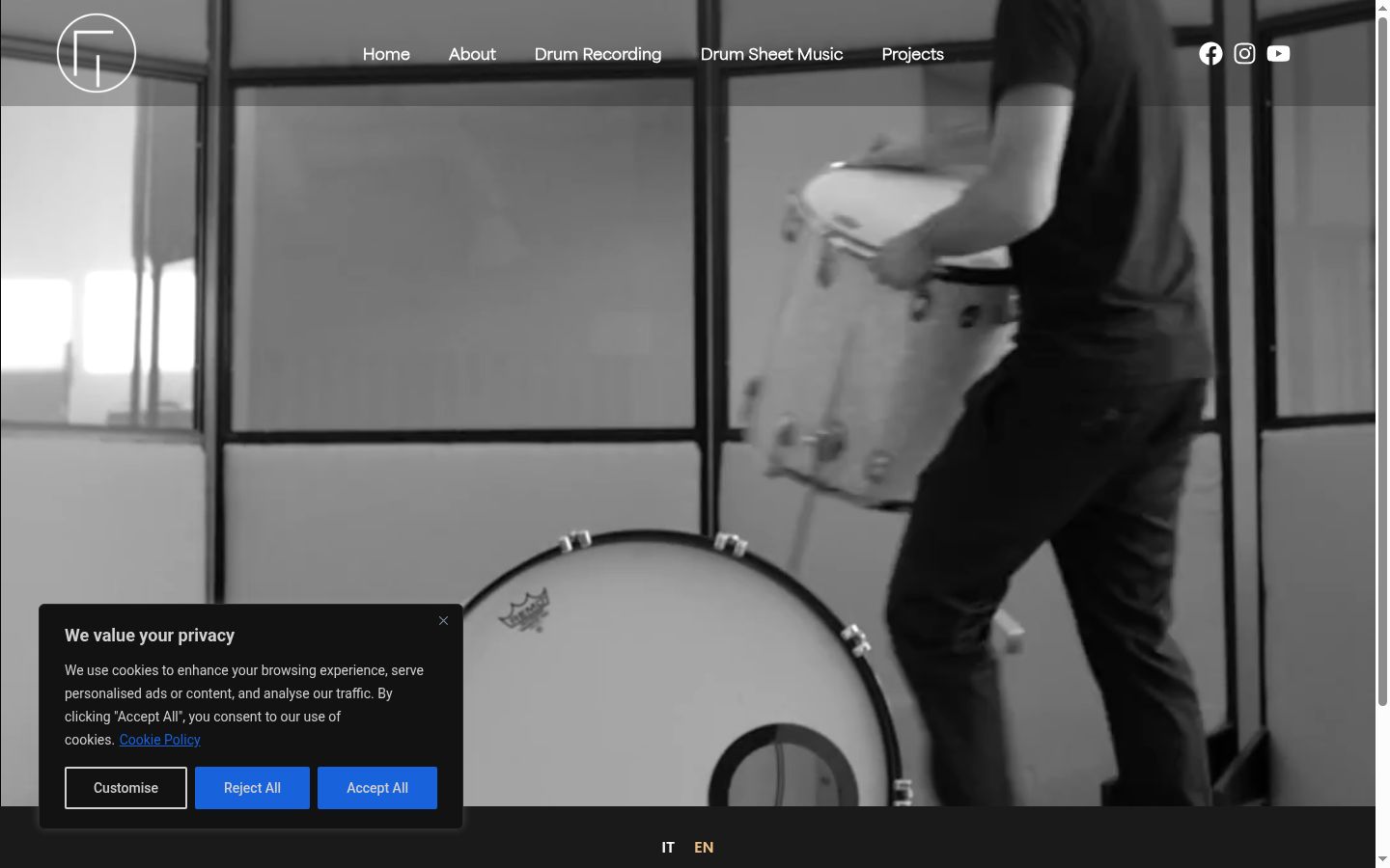 Screenshot tal-banner tal-kunsens muri qabel kwalunkwe interazzjoni