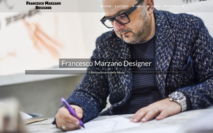 Skærmbillede af francescomarzanodesigner.it