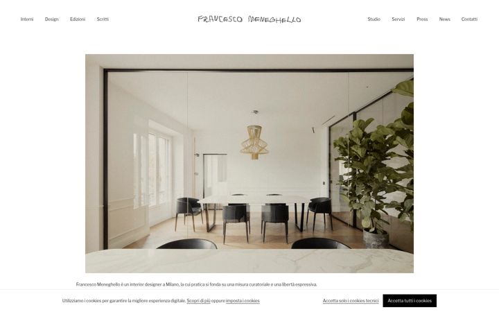 Screenshot of francescomeneghello.com