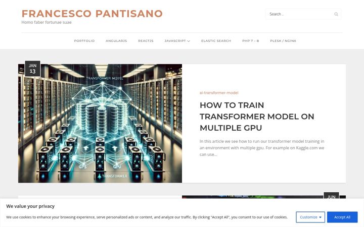 Screenshot of francescopantisano.it