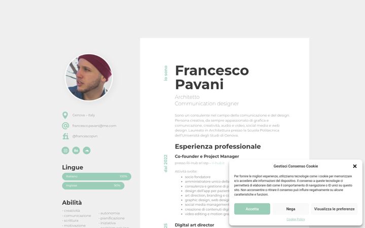 Screenshot of francescopavani.it