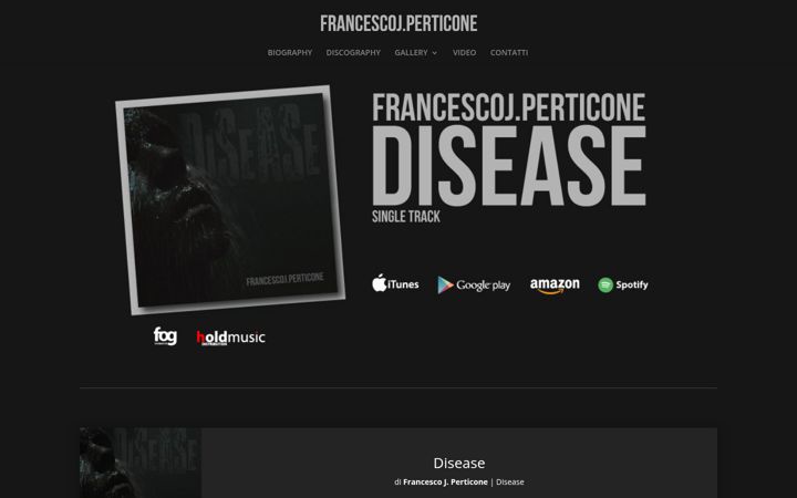 Skjámynd af francescoperticone.net