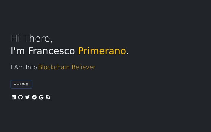 Skærmbillede af francescoprimerano.it