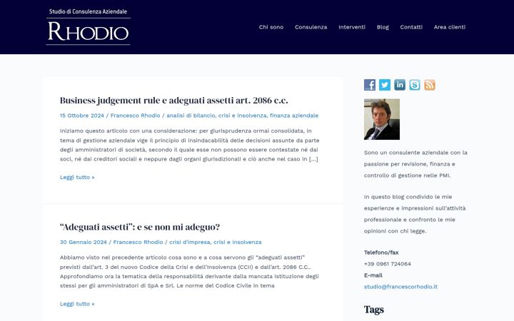Skærmbillede af francescorhodio.it