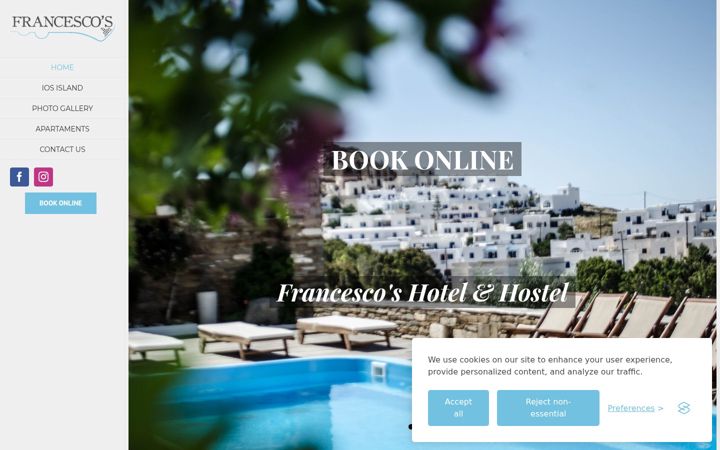 Screenshot of francescos.net