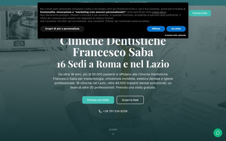 Zrzut ekranu francescosaba.com