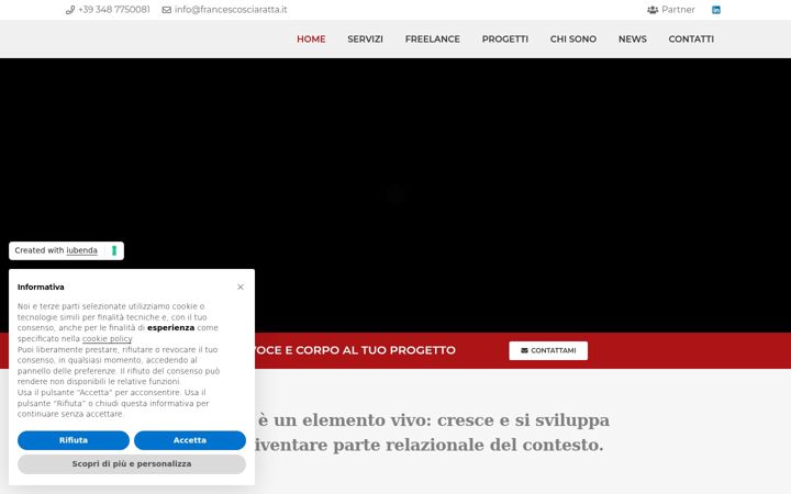 Screenshot of francescosciaratta.it