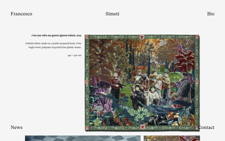 Screenshot of francescosimeti.com