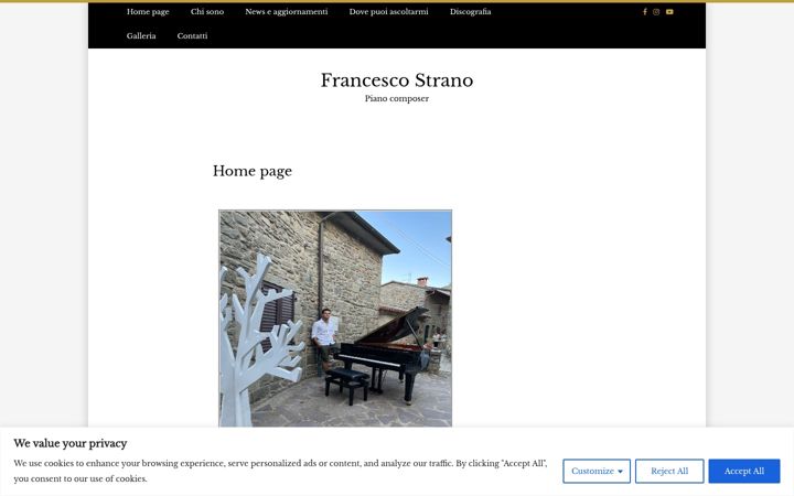 Screenshot of francescostrano.com