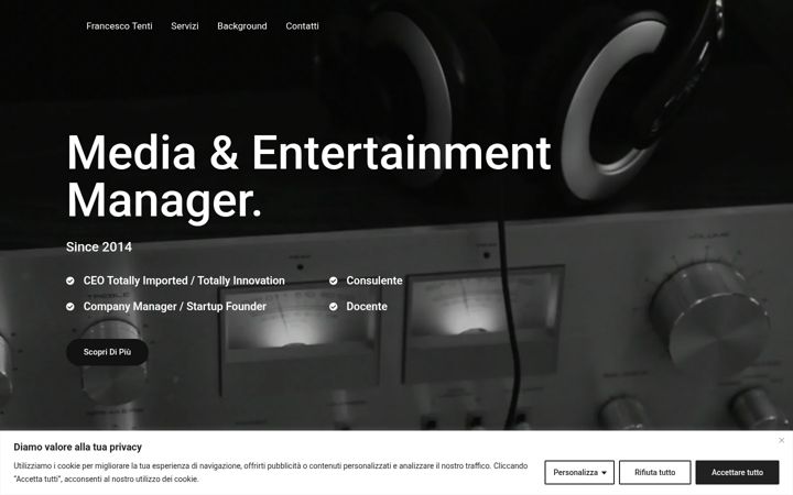 Screenshot of francescotenti.com