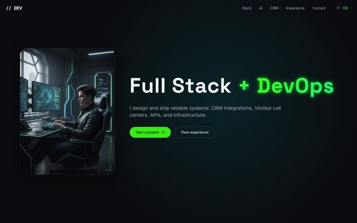 Screenshot of francescozito.eu