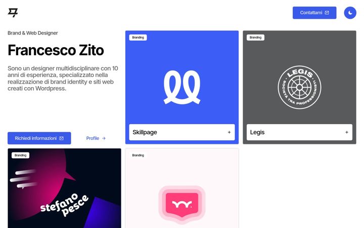 Screenshot of francescozito.it