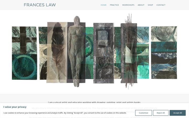Screenshot of franceslaw.co.uk